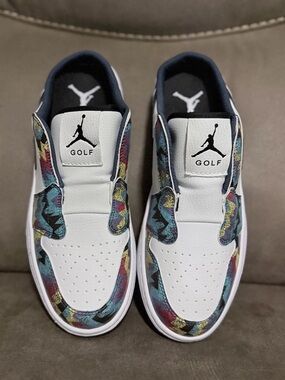 Nike Air Jordan Golf Sneakers - White with Multicolor Accents